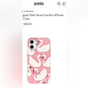 Bubblegum Pink Swan Garden iPhone 16 Plus Case